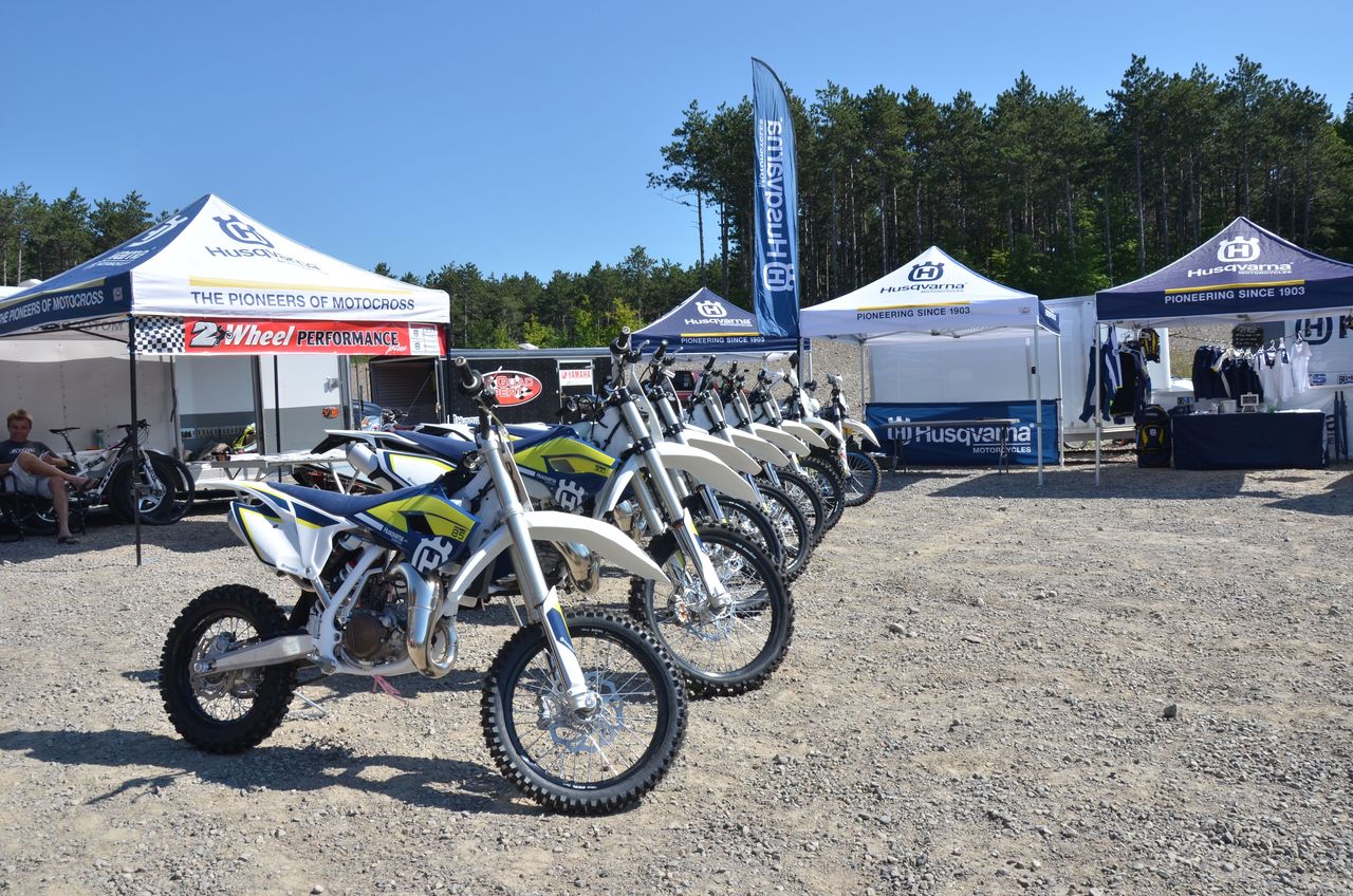 Women's Ride Out: Husqvarna displays their line-up.
