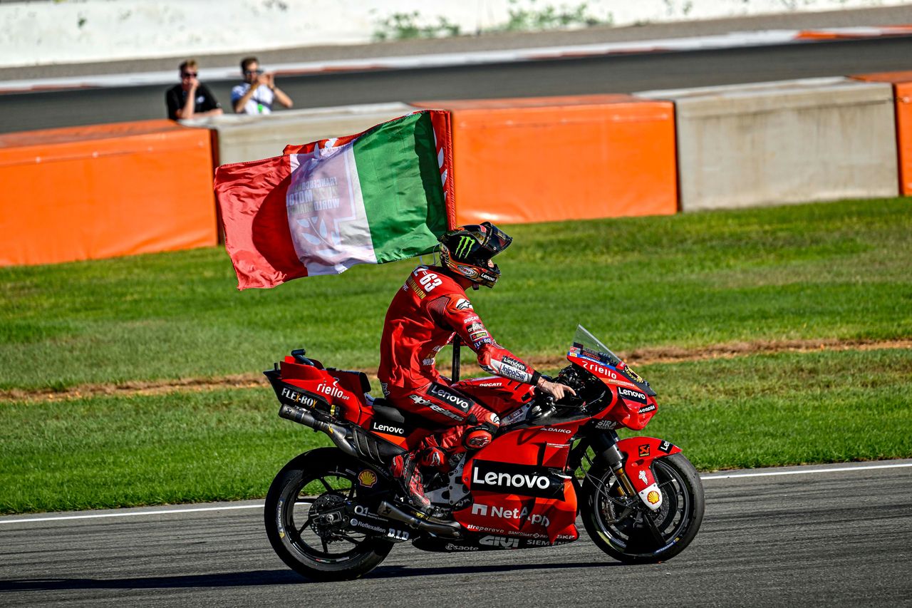 Italian pride was high in the Ducati Lenovo Team camp. Ducati photo