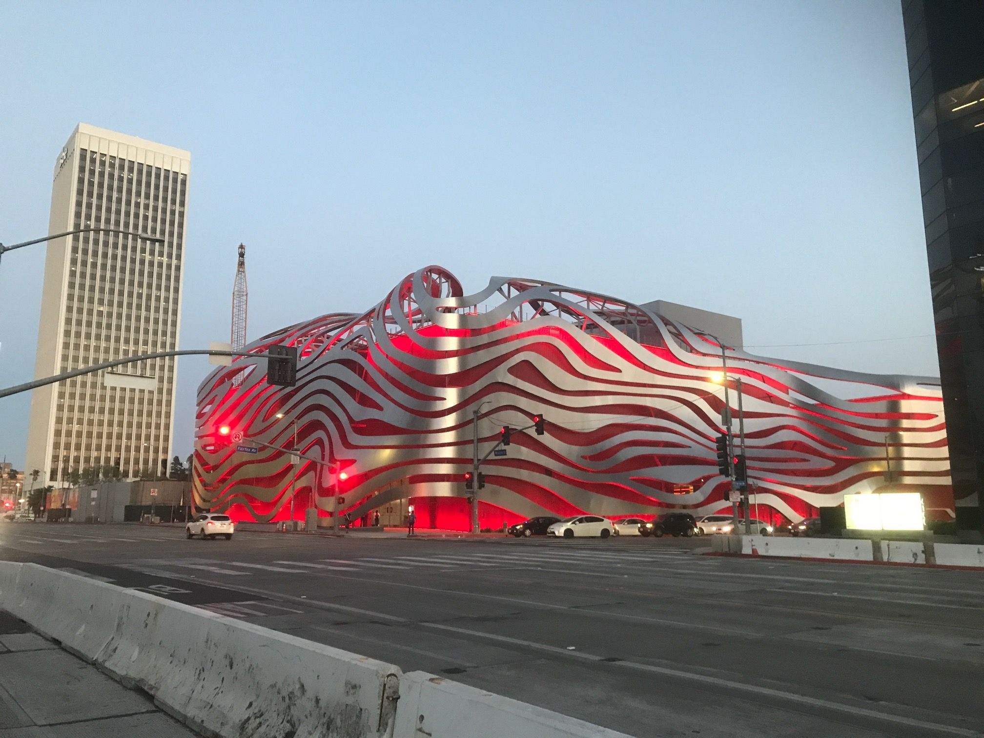 The outside of the Petersen Automotive Museum is almost as interesting as the unique machines that fill the massive facility 