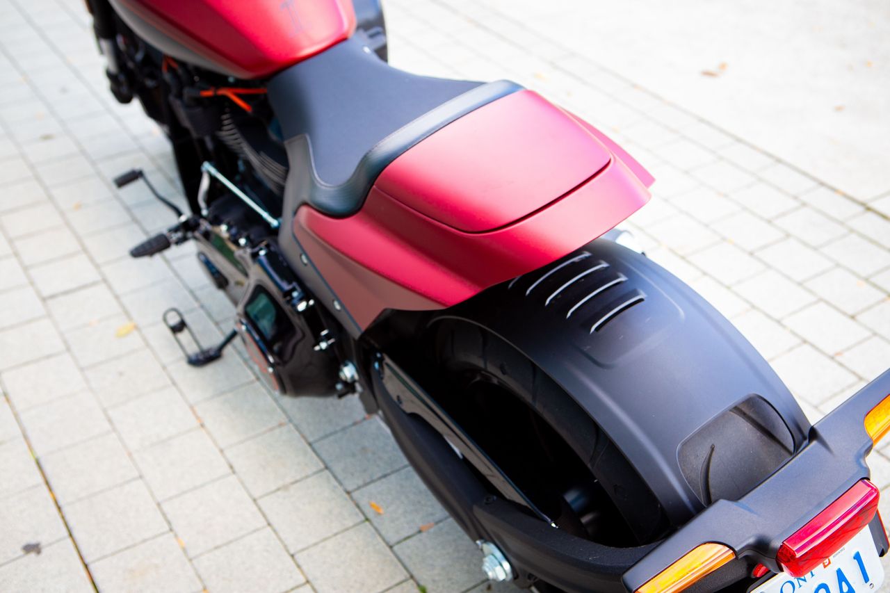 2019 Harley Davidson FXDR 114 - The rear compartment can be replaced with a passenger seat.