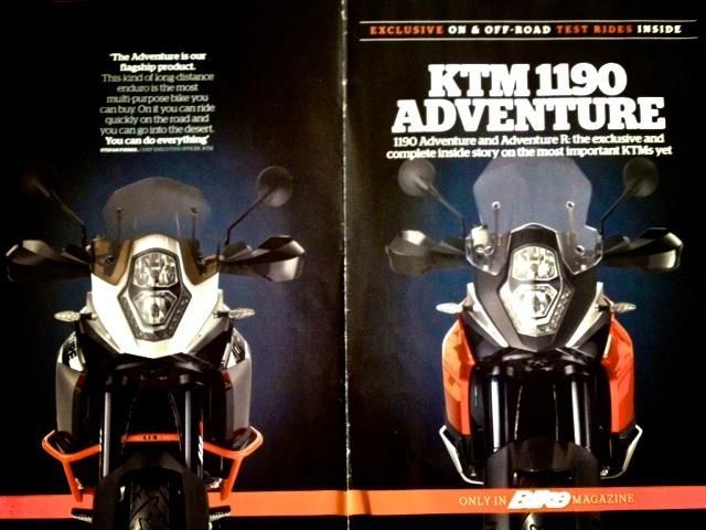KTM 1190 Adventure Bike Mag cover