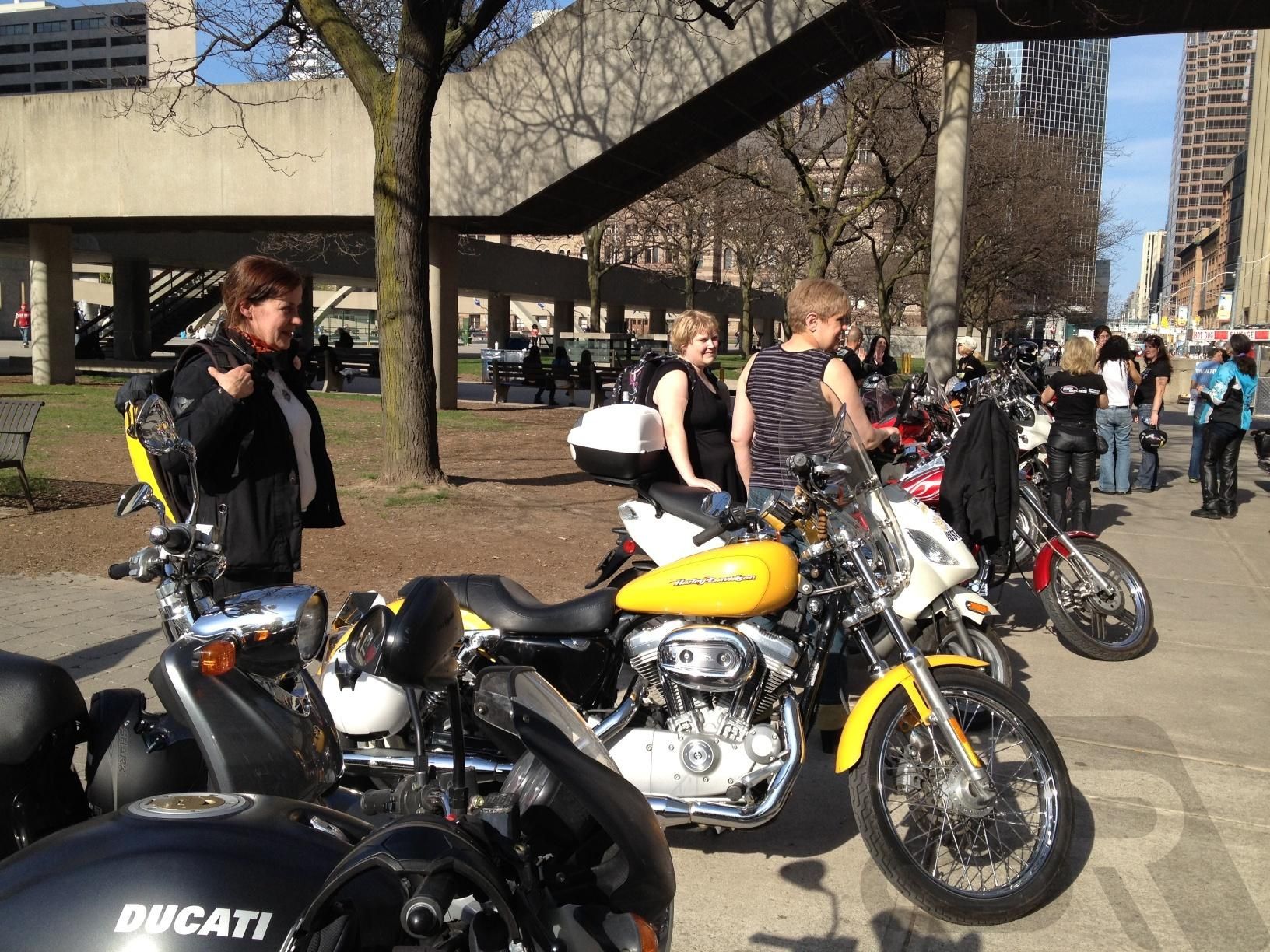 International Female Ride Day Toronto at City Hall