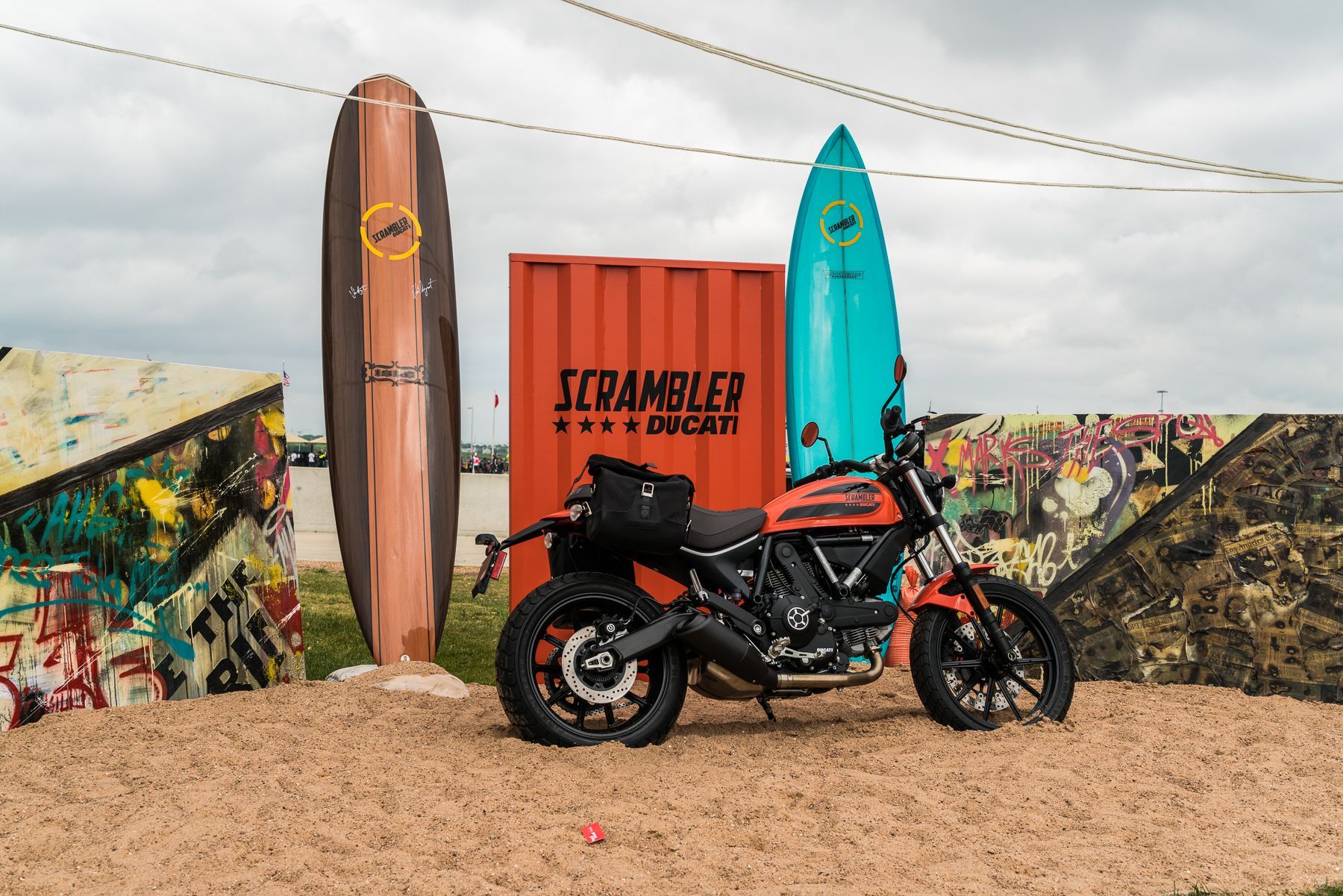 Scramblers + Surfing - Ducati Island, Austin MotoGP 2016
