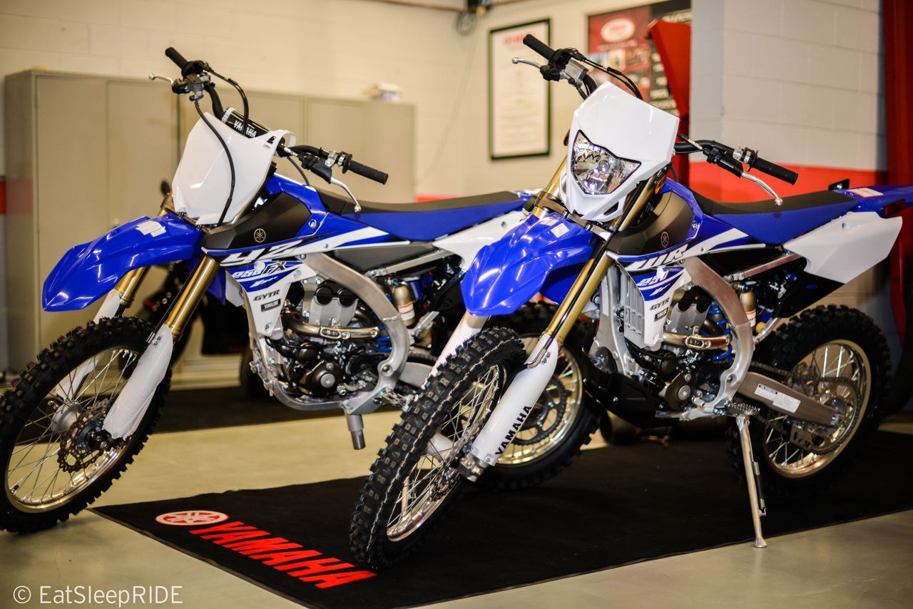 Yamaha WR250F 2015 (Front) and YZ250FX