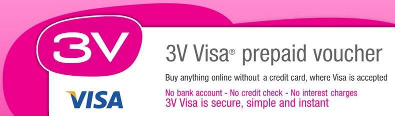 $50 3V Visa Voucher