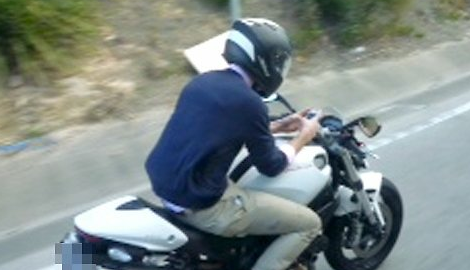 Ducati Monster rider lost his license for texting on Sydney's M2