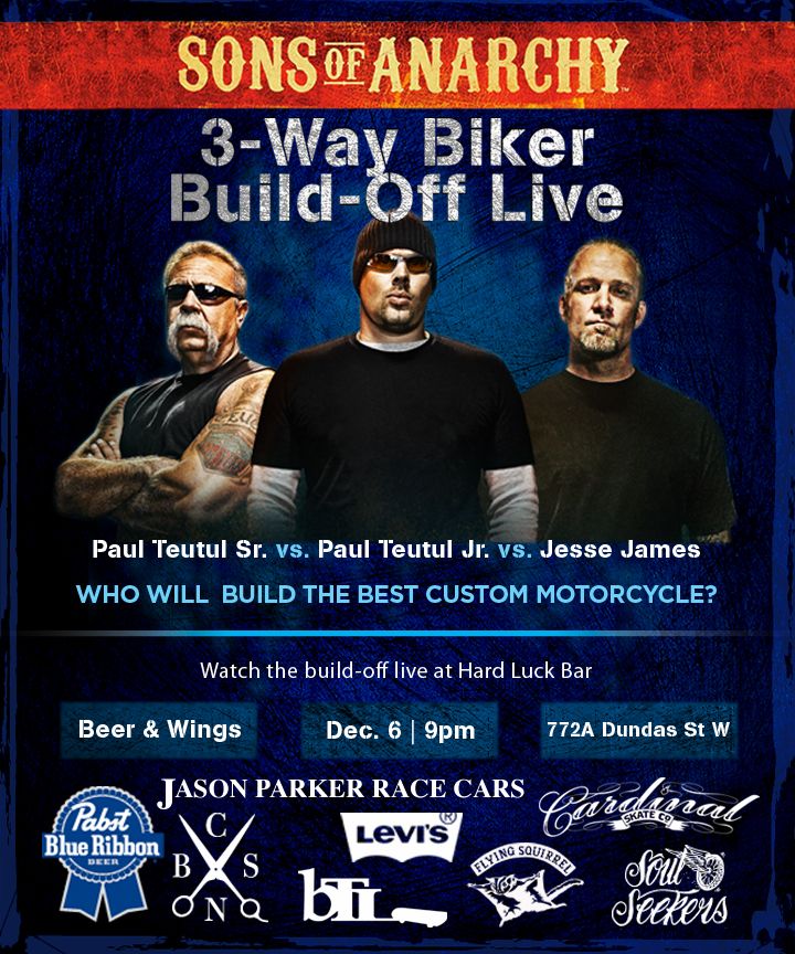 Sons of Anarchy Biker Build-Off Live, Dec 6-11, Toronto