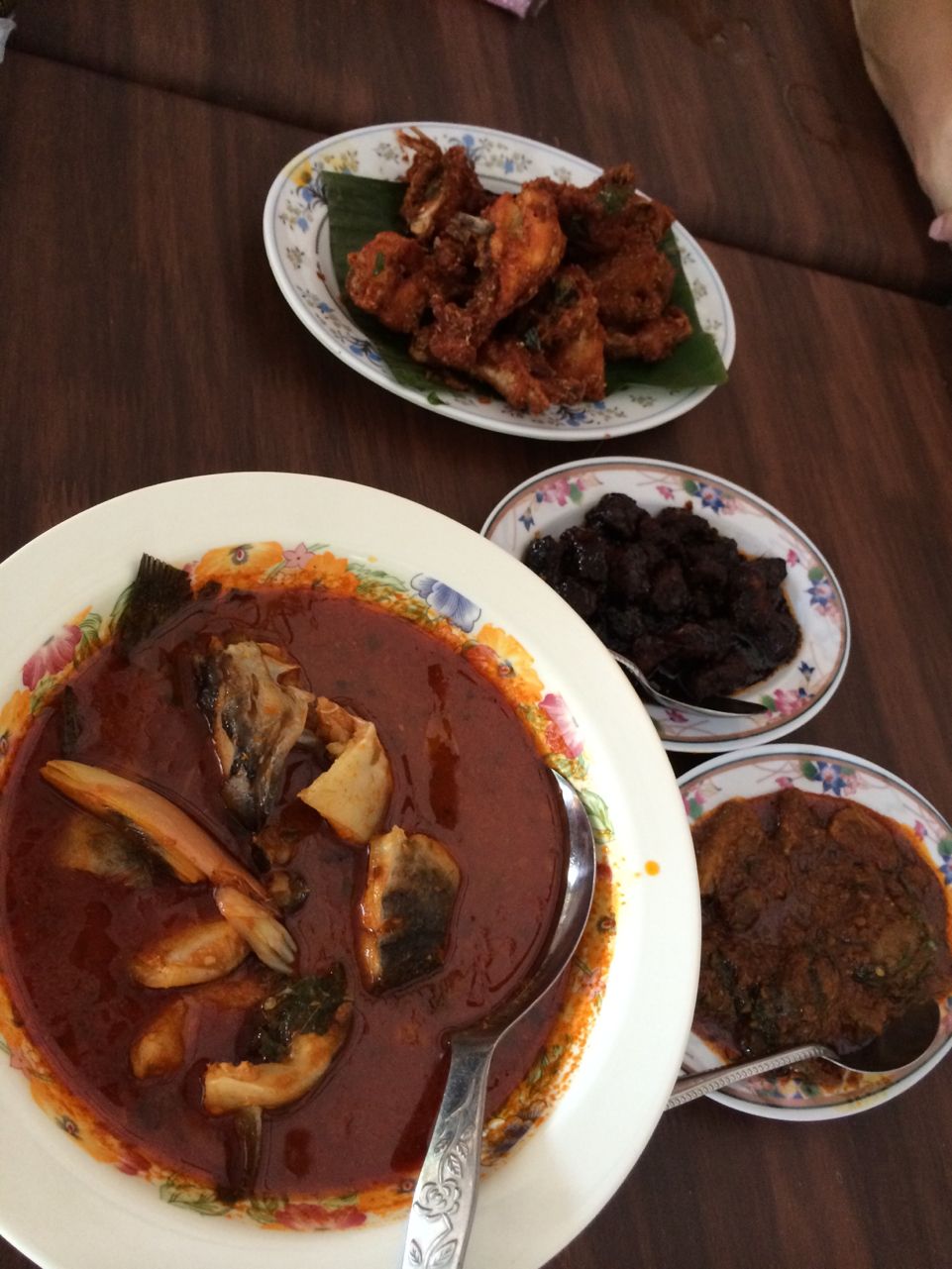 Local spicy fish, chicken & venison dishes