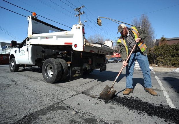 Typical NJ pothole repair