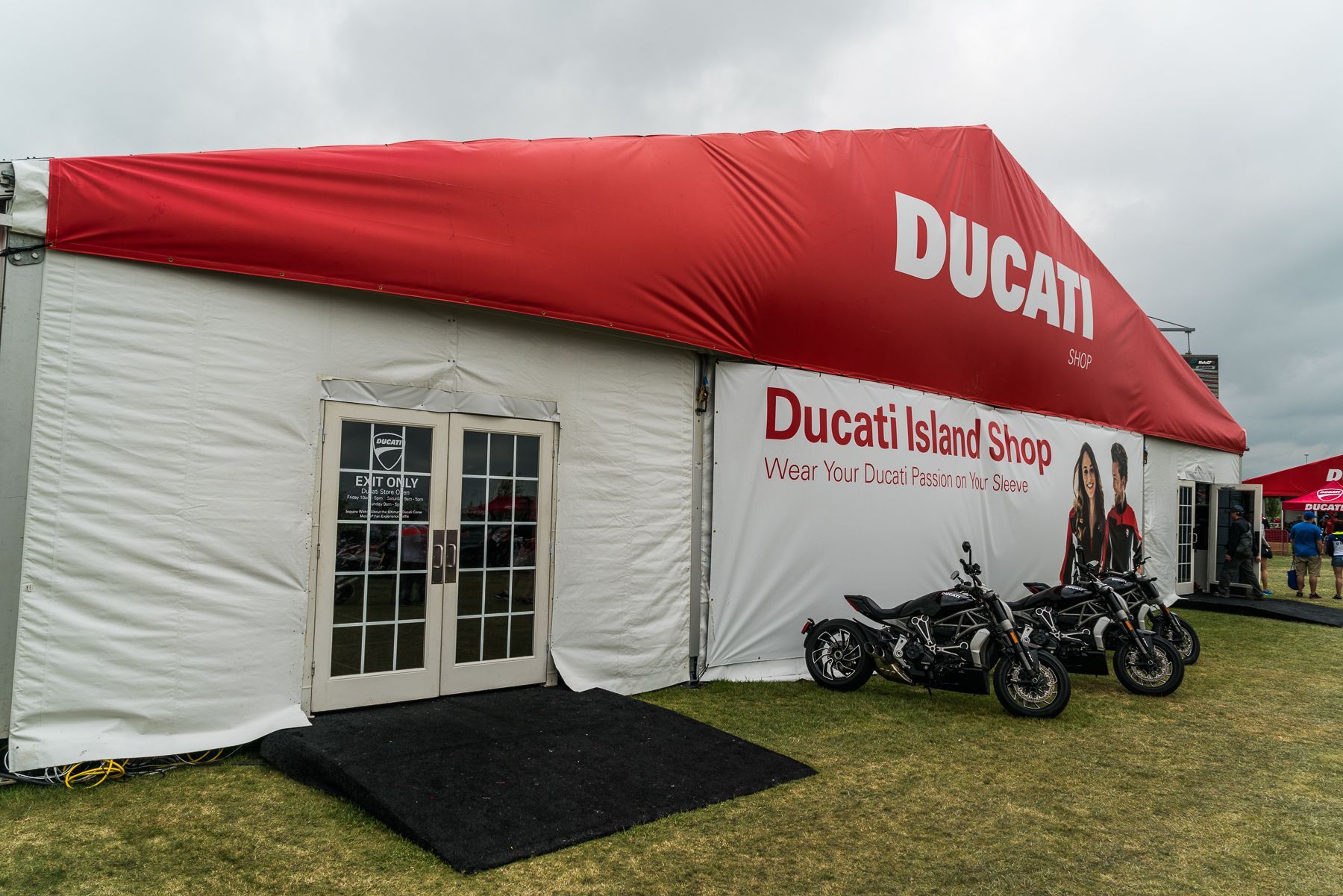 The Shop full of everything Ducati - Ducati Island, Austin MotoGP 2016