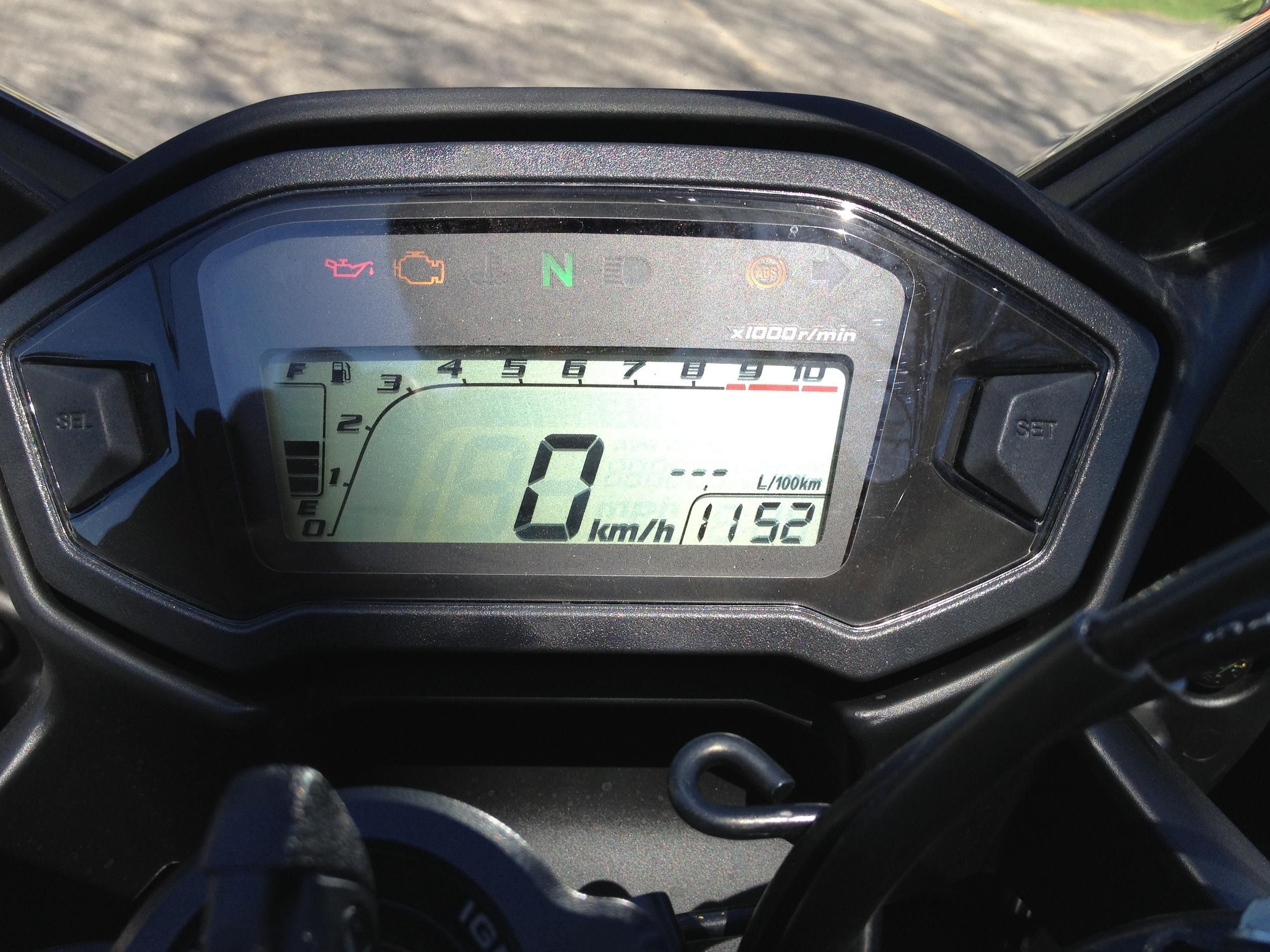 The details matter - The CB500F dash is easy to read and highly functional