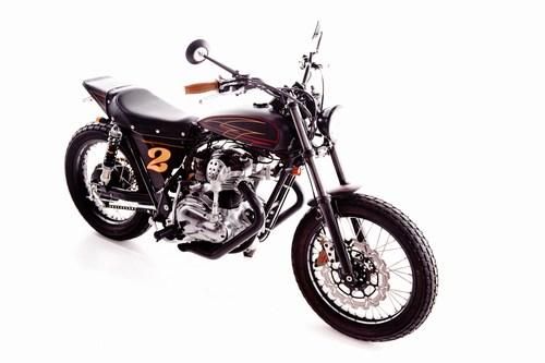 Garage Project Motorcycle's Street Tracker - front quarter view