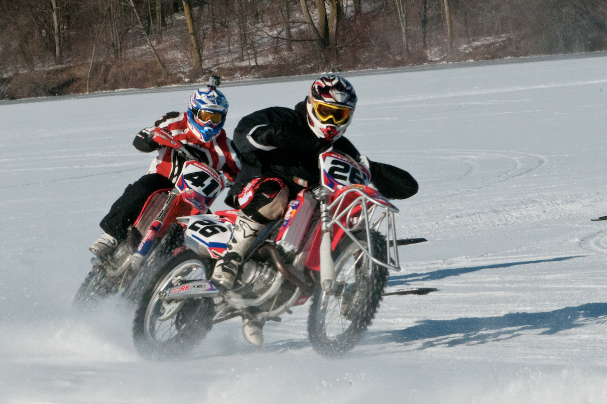 Supermotard Motorcycle Ice Racing Szoke Style - EatSleepRIDE