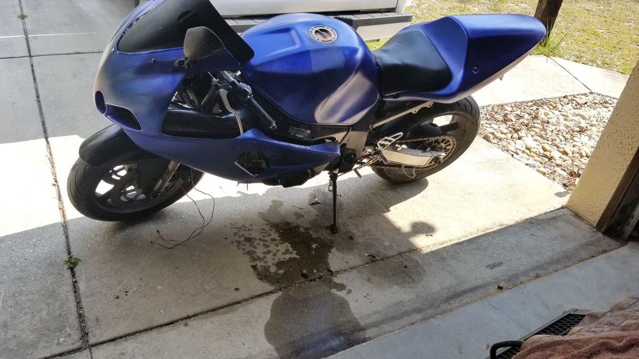 Right after the kickstand forgot to hold the bike. 