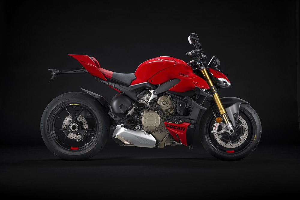 Of course the Streetfighter V4 is available in red. Ducati photo