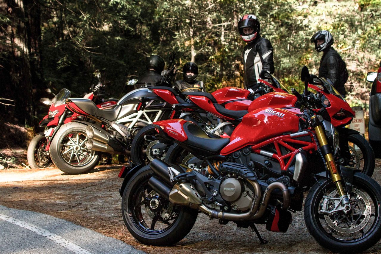 Ducati media ride: Every few hours we would stop for a drink and switch bikes